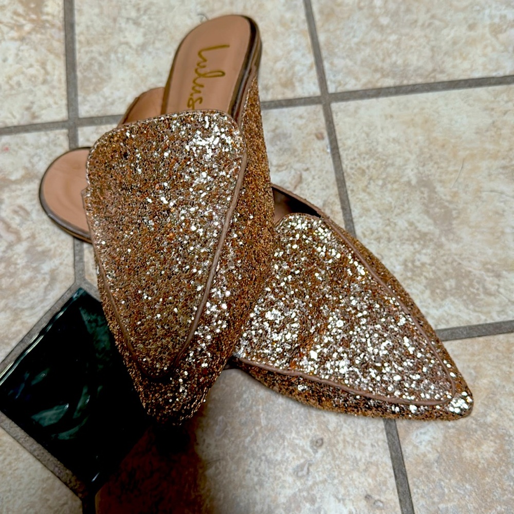 Lulus sequin mules
